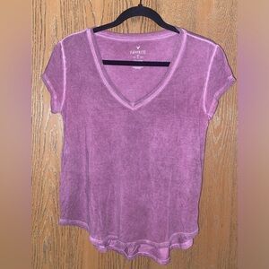 American Eagle Outfitters Size S Mauve Favorite T